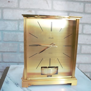 Vintage Jaeger LeCoultre Atmos Mantle Clock Embassy VII