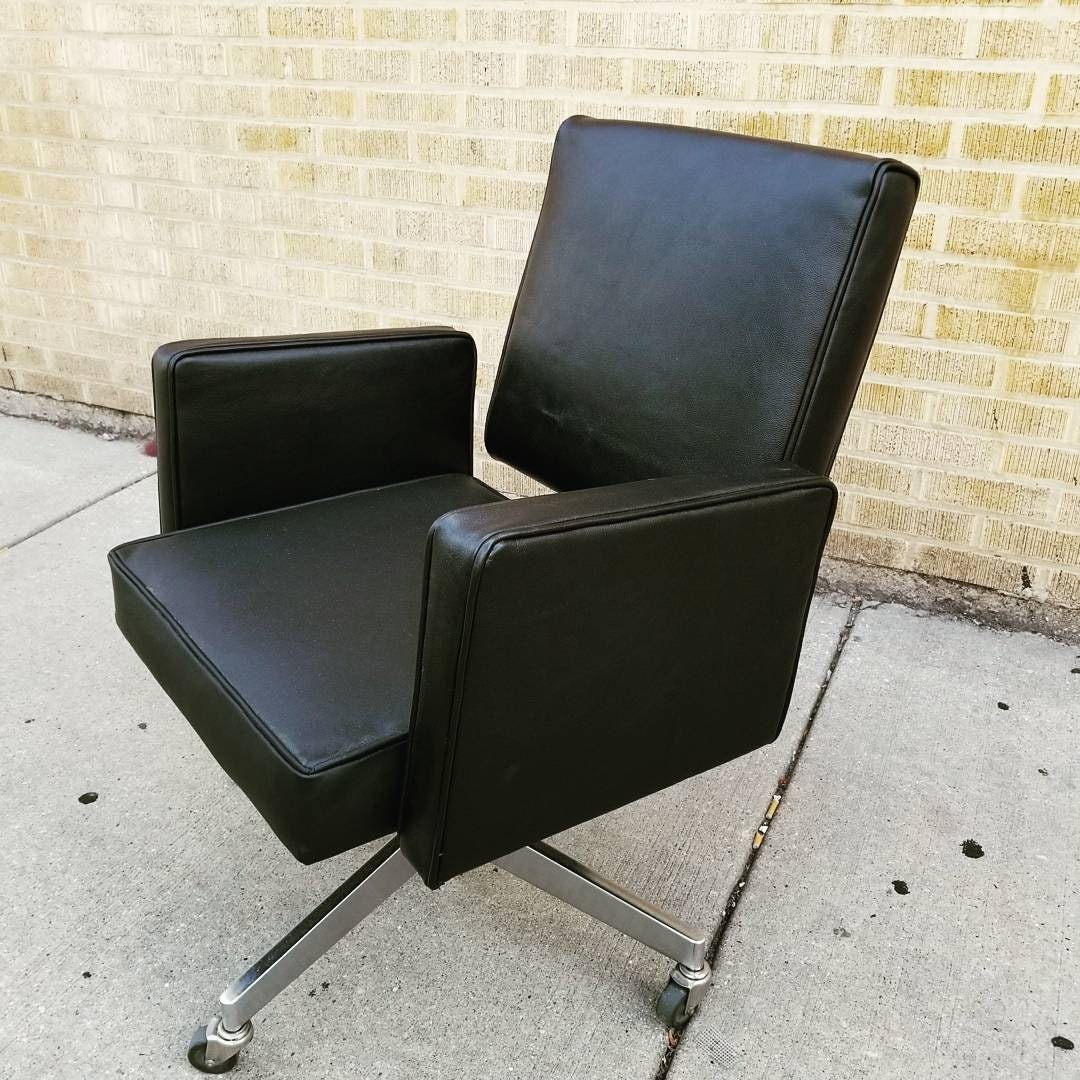 Large Size Eames Herman Miller Time Life Chair Lounge Tilt End Cap Brushed 