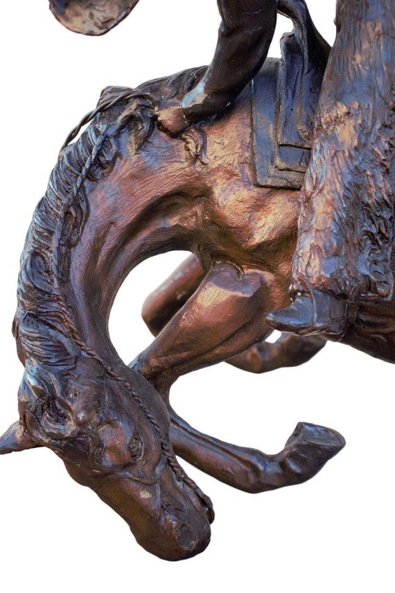 Frederic Remington Style “rattlesnake” Bronze Sculpture - Etsy