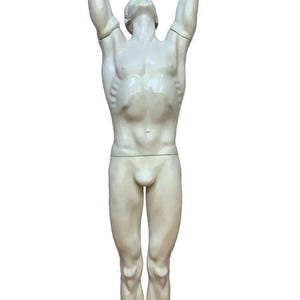Escultura de manequim masculino em tamanho real, estilo Art Déco, feita sob encomenda