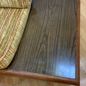 Mid Century Modern Adrian Pearsall Oak Daybed Sofa with Floating End Tables image 9