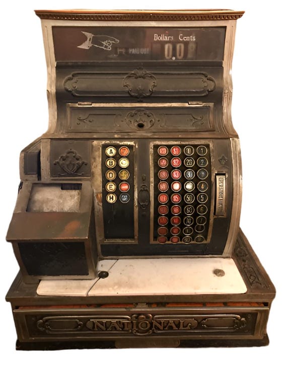 レトロ Tom Thumb社製 キャッシュレジスター アンティークトイ レトロ Tom Thumb社製 キャッシュレジスター アンティークトイ