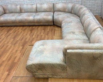 Vintage Postmodern L Shaped Sectional Sofa By Bernhardt