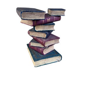 Vintage Faux Stacked Book Side Table image 4