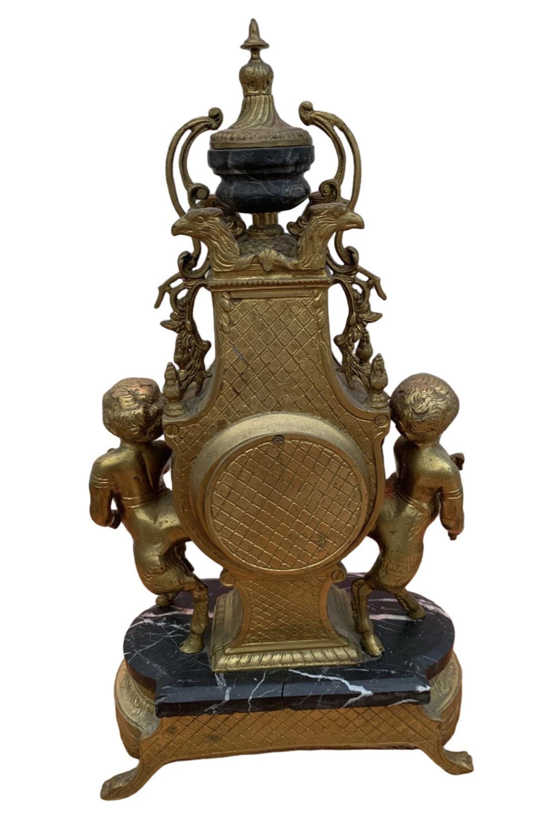 ドイツ | Nymphenburg製 | 「太鼓の上の象」磁器 Vintage Imperial Brevettato Ornate Franz Hermle Mantel Clock - Etsy
