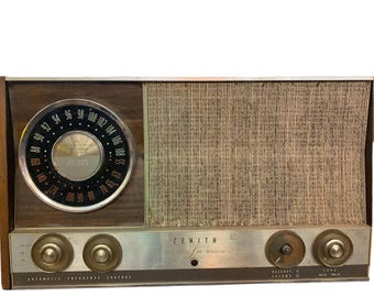 Vintage Zenith Mini Console Z434W AM FM Radio - Etsy 日本