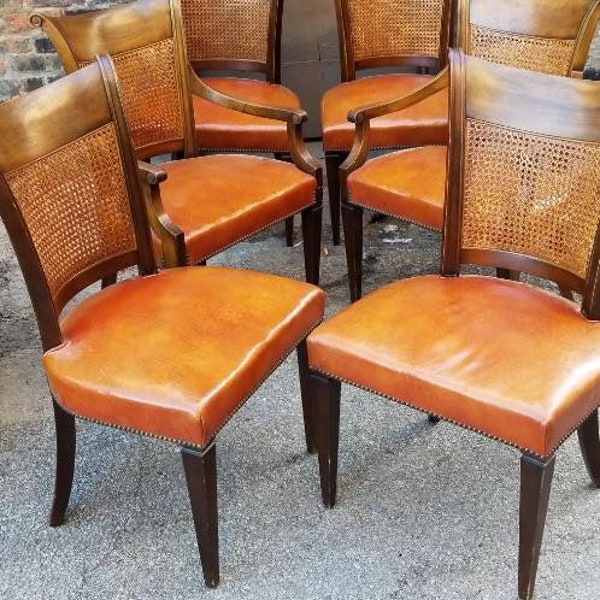 Cane Dining Chairs Etsy
