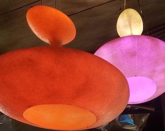 Mid Century Modern The Kundalini E.T.A. Sat Suspended Hanging Pendant Lamp by Guglielmo Berchicci