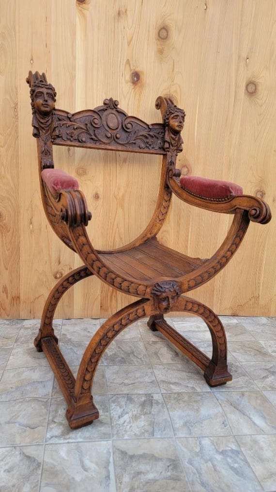 木製 椅子 サヴォナローラ ダンテスカ ヴィンテージチェア