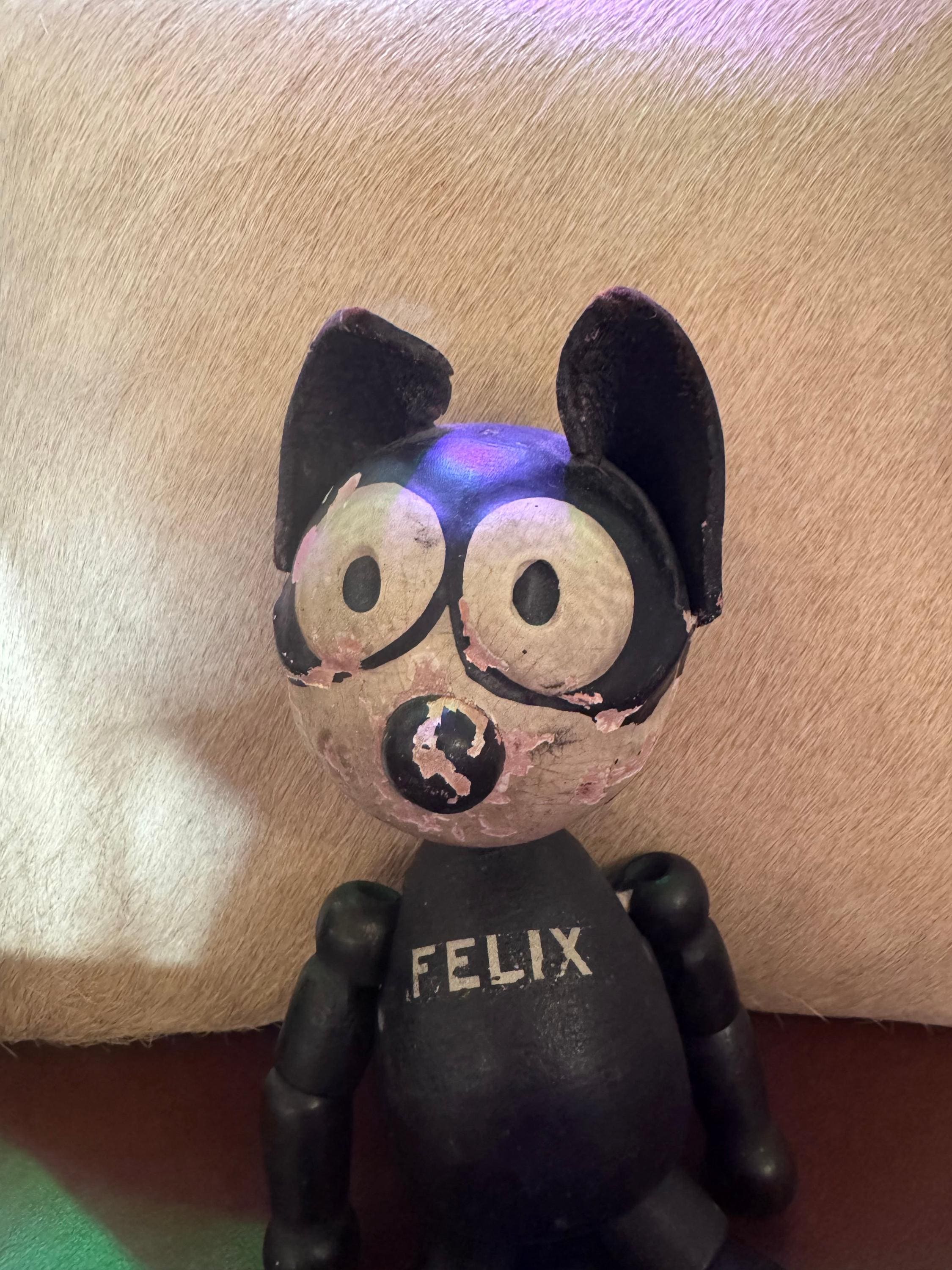 Antique Felix the Cat Wooden and Leather Toy - Etsy