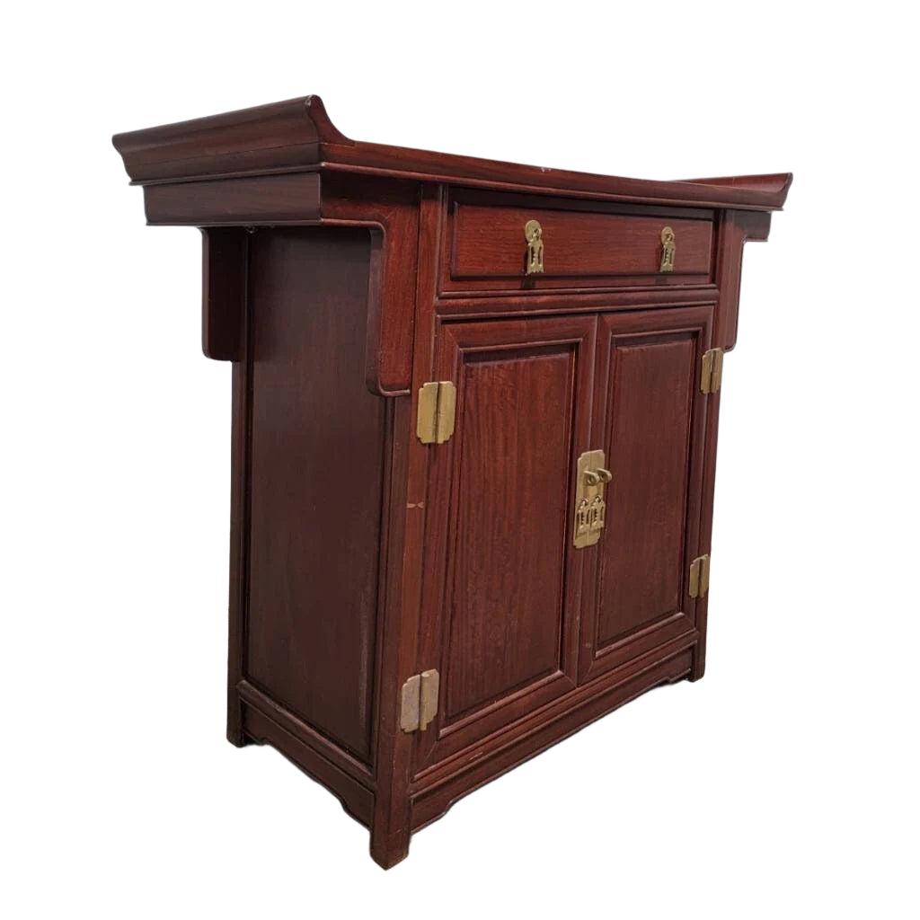 Vintage Asian Modern Pagoda Style Altar Storage Cabinet - Etsy