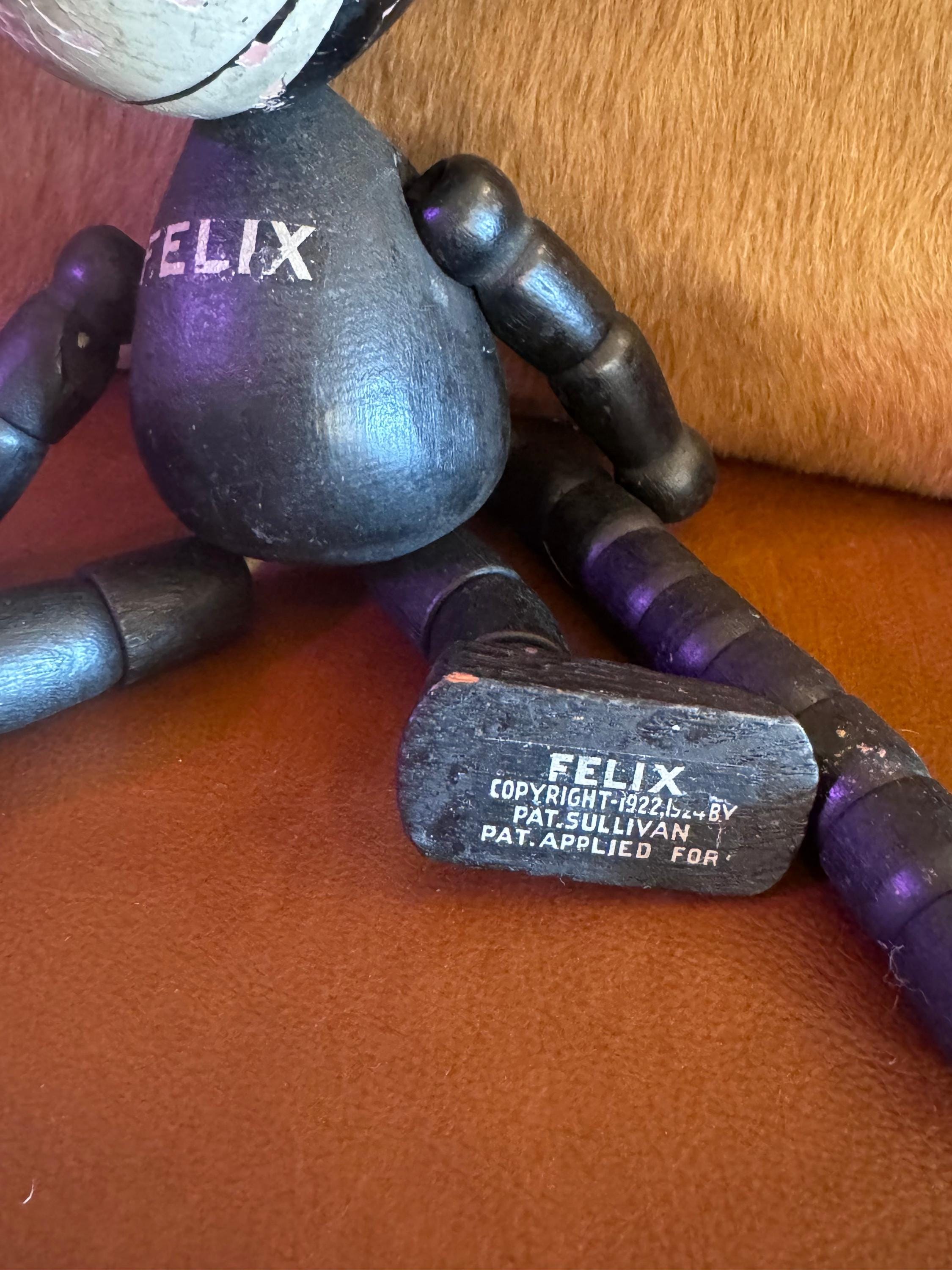 Antique Felix the Cat Wooden and Leather Toy - Etsy Antique Felix the Cat Wooden and Leather Toy - Etsy