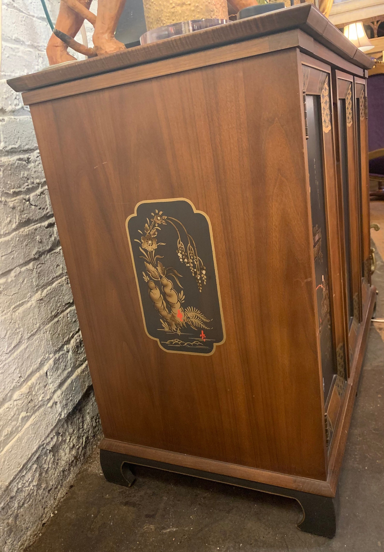 Jasper Company Hand Painted Expandable Bar Cart/dry Etsy