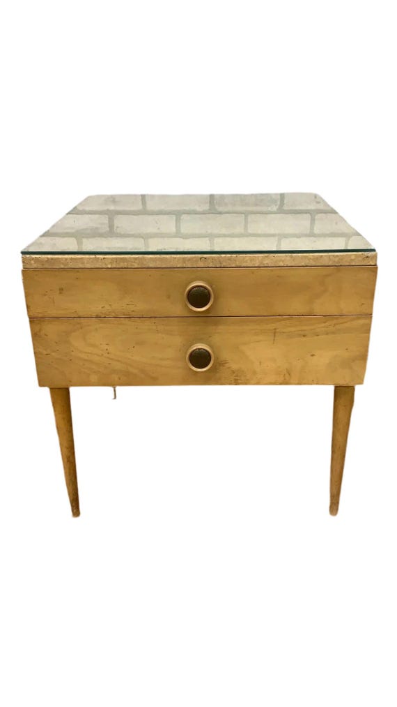 MCM Cork End Table by Johnson Furniture