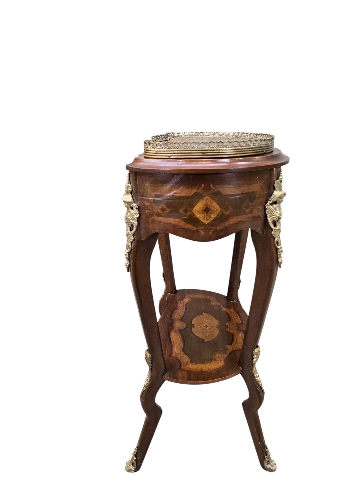 Vintage French Louis XV Style Marquetry Jewelry Cabinet - Etsy