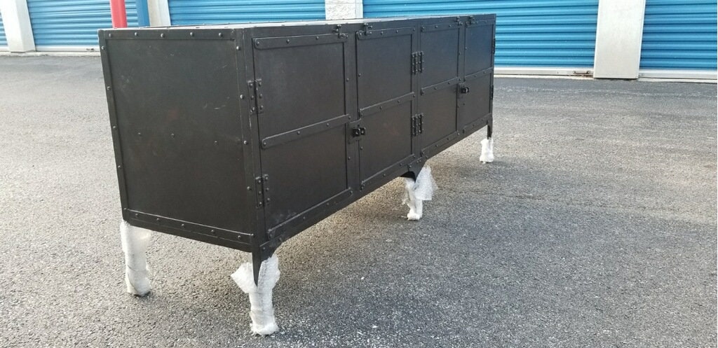 Restoration Hardware Industrial Tool Chest Sideboard in Blackened