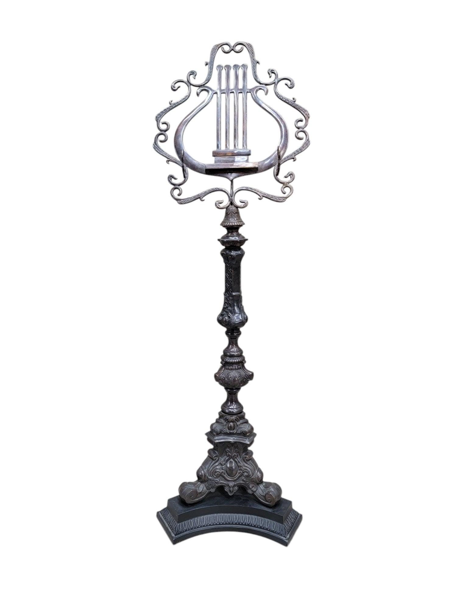 Vintage Bronze Gothic Style Lecturn/Music Stand by Maitland Smith