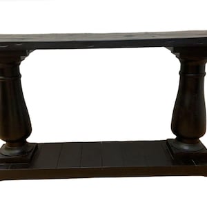 Vintage Ebonized Console Table by Restoration Hardware