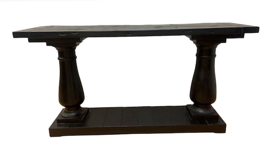 Vintage Ebonized Console Table by Restoration Hardware