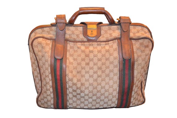 ヴィンテージ グッチ トラベルバッグ ラゲッジ - Etsy 日本
