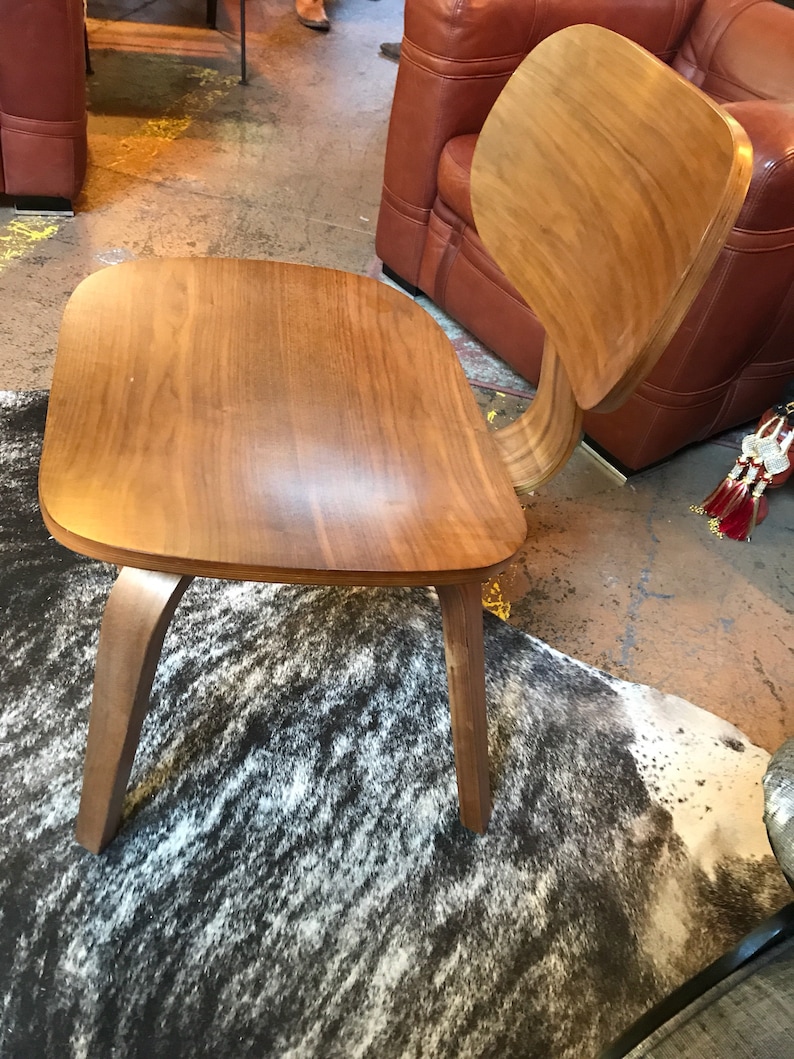 Handcrafted Custom Bent Mahogany Chair