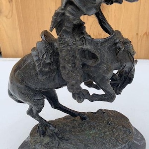 Vintage Rattlesnake by Frederic Remington Sculpture Statue