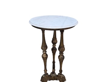Antique Louis XVI Style Pedestal Side Table