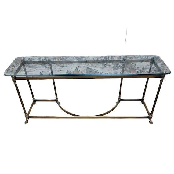 Hollywood Regency LaBarge Style Console Table