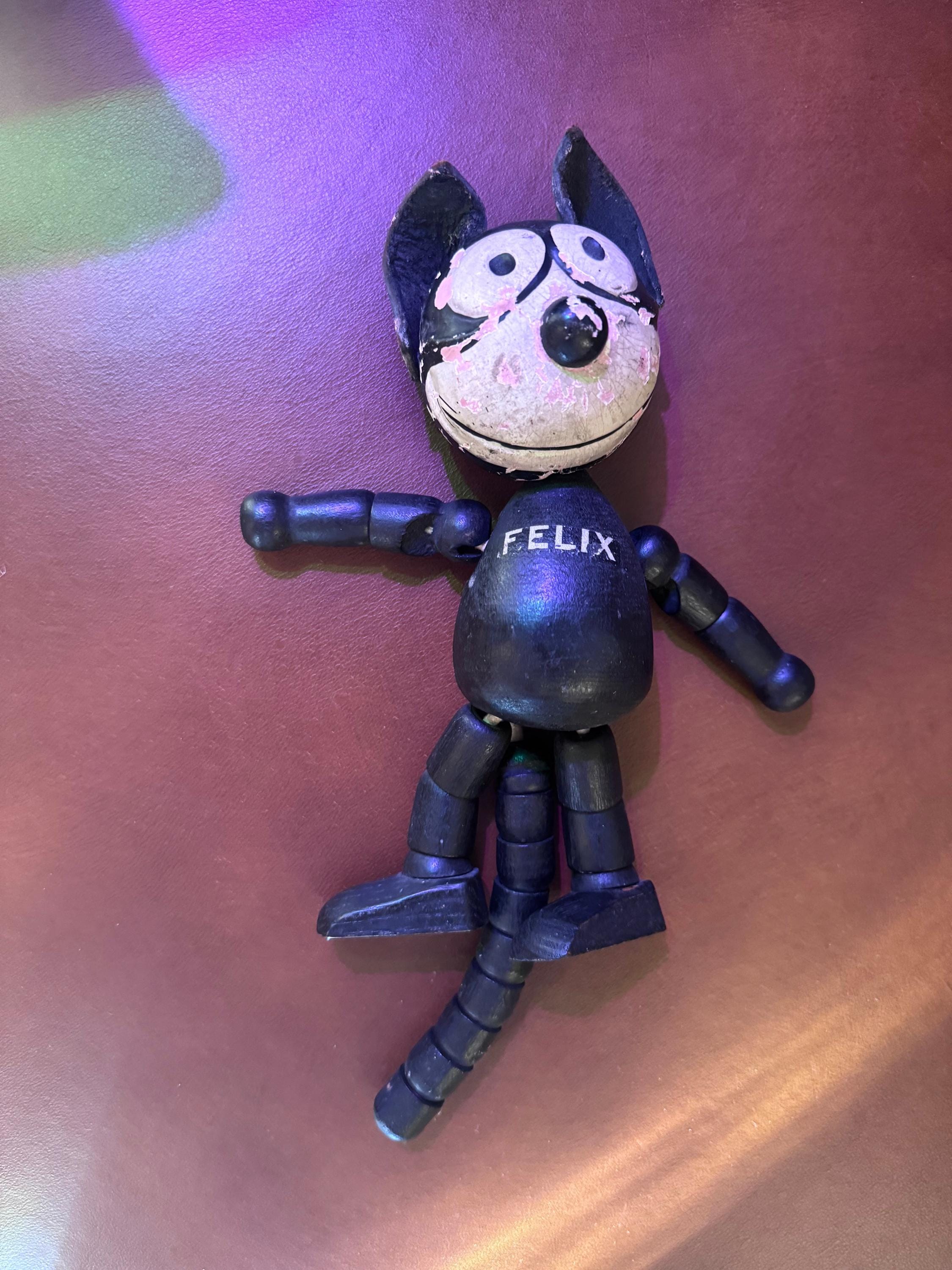 Antique Felix the Cat Wooden and Leather Toy - Etsy Antique Felix the Cat Wooden and Leather Toy - Etsy