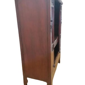 Antique Shanxi Province Red Elm Cabinet image 3