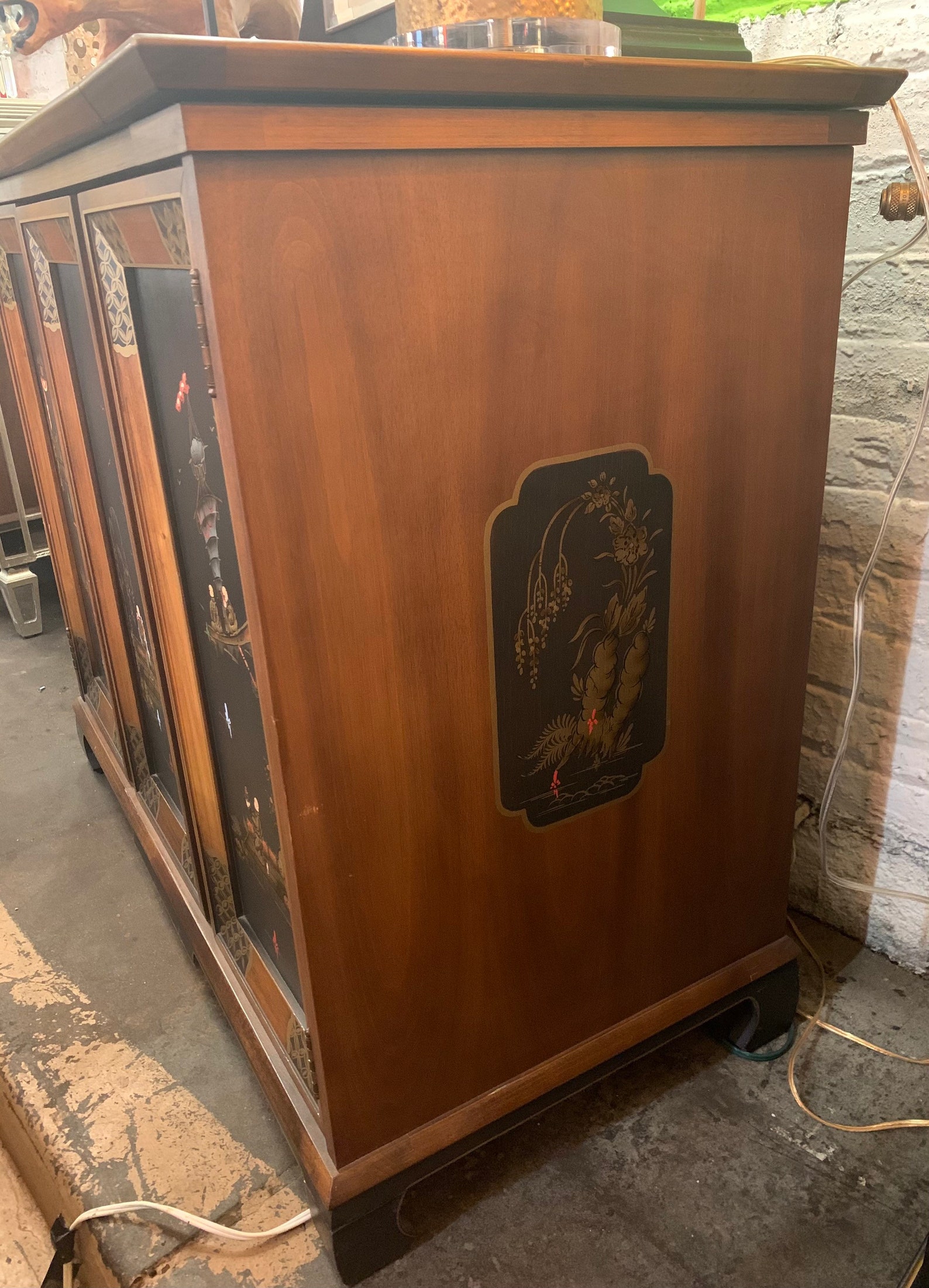 Jasper Company Hand Painted Expandable Bar Cart/dry Etsy