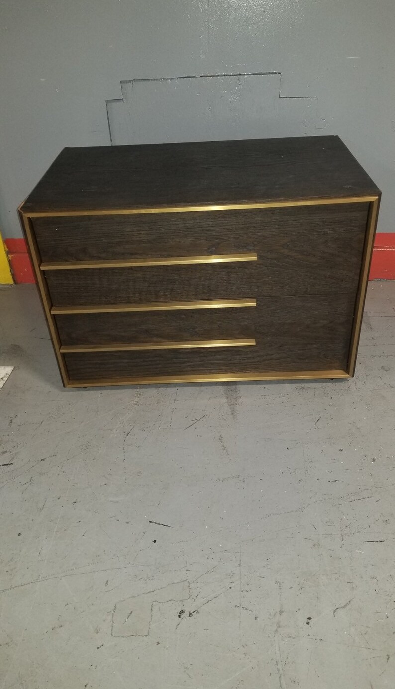 Restoration Hardware Calvin Left Closed Nightstand and Bezier Etsy