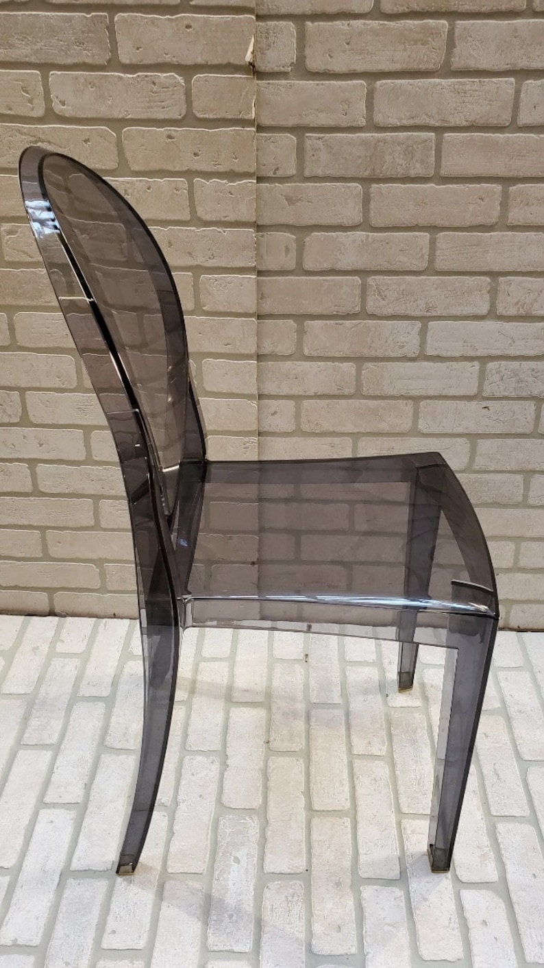 Victoria Ghost Smoke Chair by Philippe Starck for Kartell Etsy