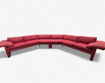 Benutzerdefinierte italienisches postmodernes Vico Magistretti Stil großes 2-teiliges Schnittsofa