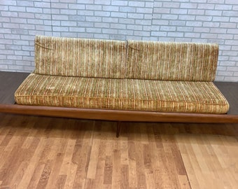 Mid Century Modern Adrian Pearsall Oak Daybed Sofa with Floating End Tables