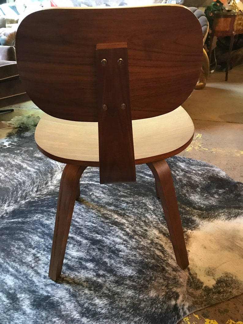 Handcrafted Custom Bent Mahogany Chair