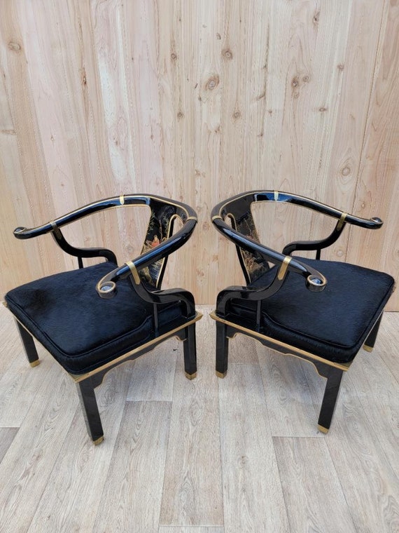 Mid Century Modern James Mont Chinoiserie Style Horseshoe Mid Century Modern James Mont Chinoiserie Style Horseshoe
