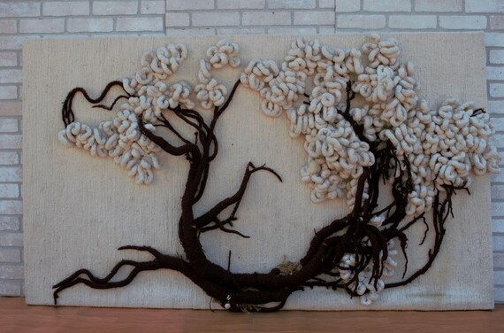 Vintage Art Weaving Joshua Tree Wall Art