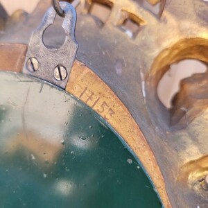 Antique Swedish Westerstrand Gold Rococo Cartouche Clock image 9