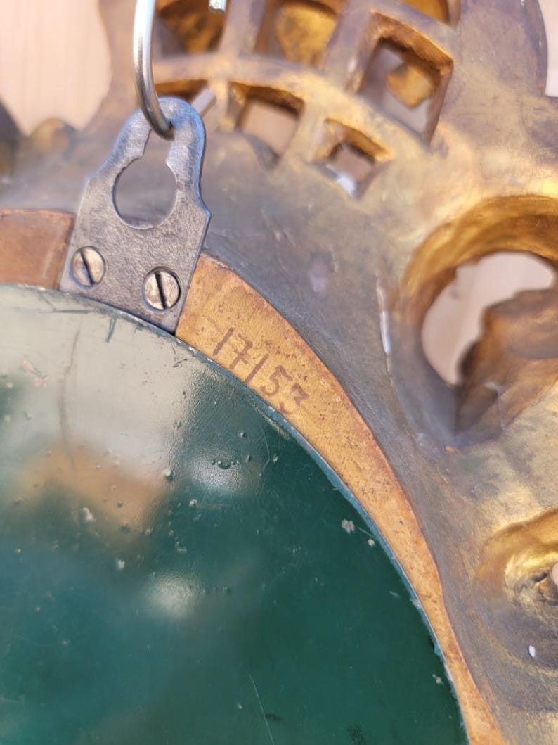 Antique Swedish Westerstrand Gold Rococo Cartouche Clock image 9