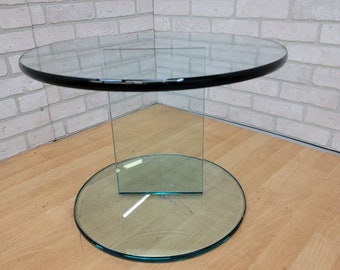 Modern Danish Glass Side Table by Ida Linea Hildebrand for Friends & Founders