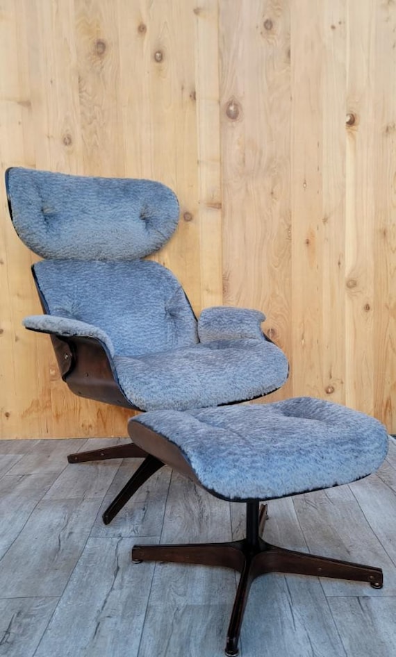 Mid Century Modern George Mulhauser Lounge Chair and Ottoman for