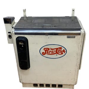 Vintage Classic Pepsi Slide Cooler Vending Machine