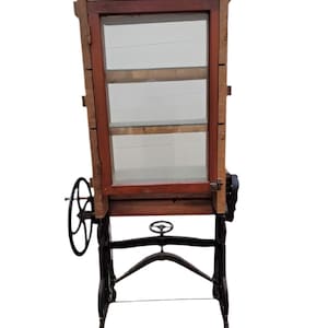 Antique Beste Deutsche Linen Press Mangel Machine