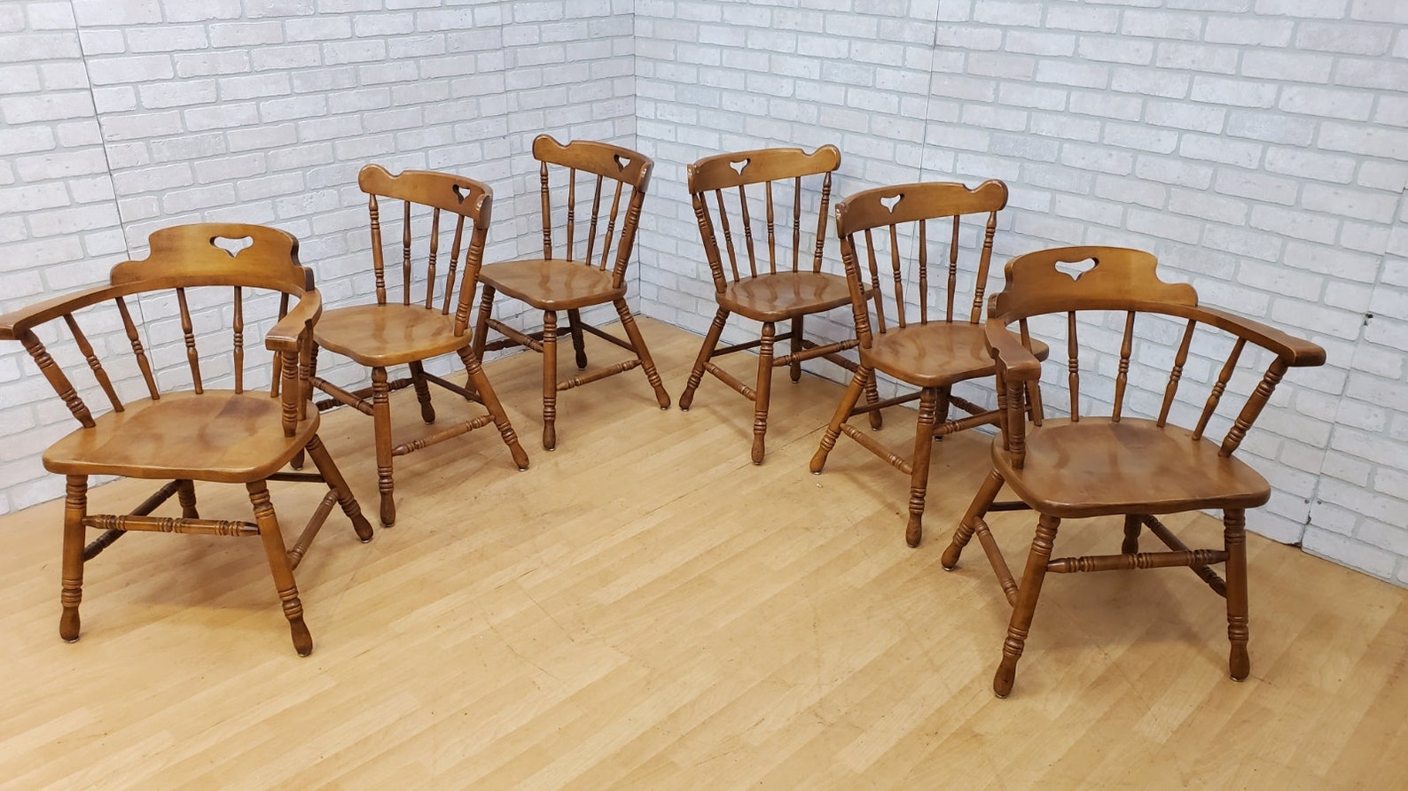 Tell City Furniture Colonial Style Solid Hard Rock Maple Etsy