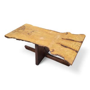 Mid Century Modern George Nakashima style Live Edge Coffee Table