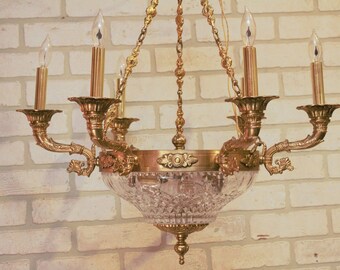 French top bronze chandelier