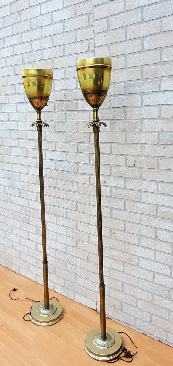 Gold uplight floor lamp outlet
