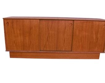 MCM Danish Sliding Door Sideboard Credenza by Dyrlund