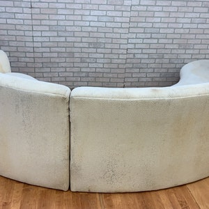 Mid Century Modern Vladimir Kagan Style 3 Piece Curved Sectional Sofa for Upholstery image 6